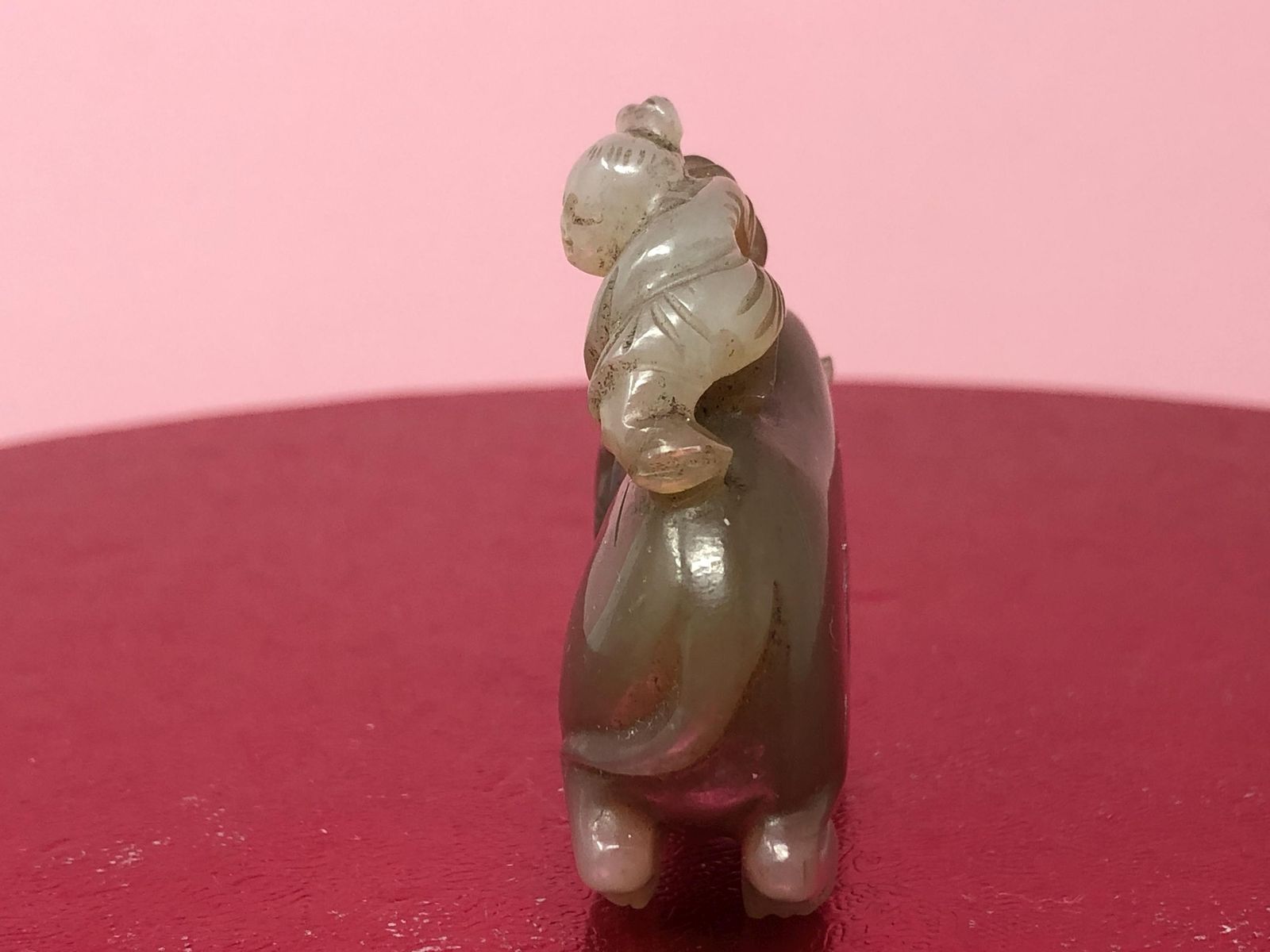 photo for sale Jade Carving Buffalo And Boy, Chinese Jade