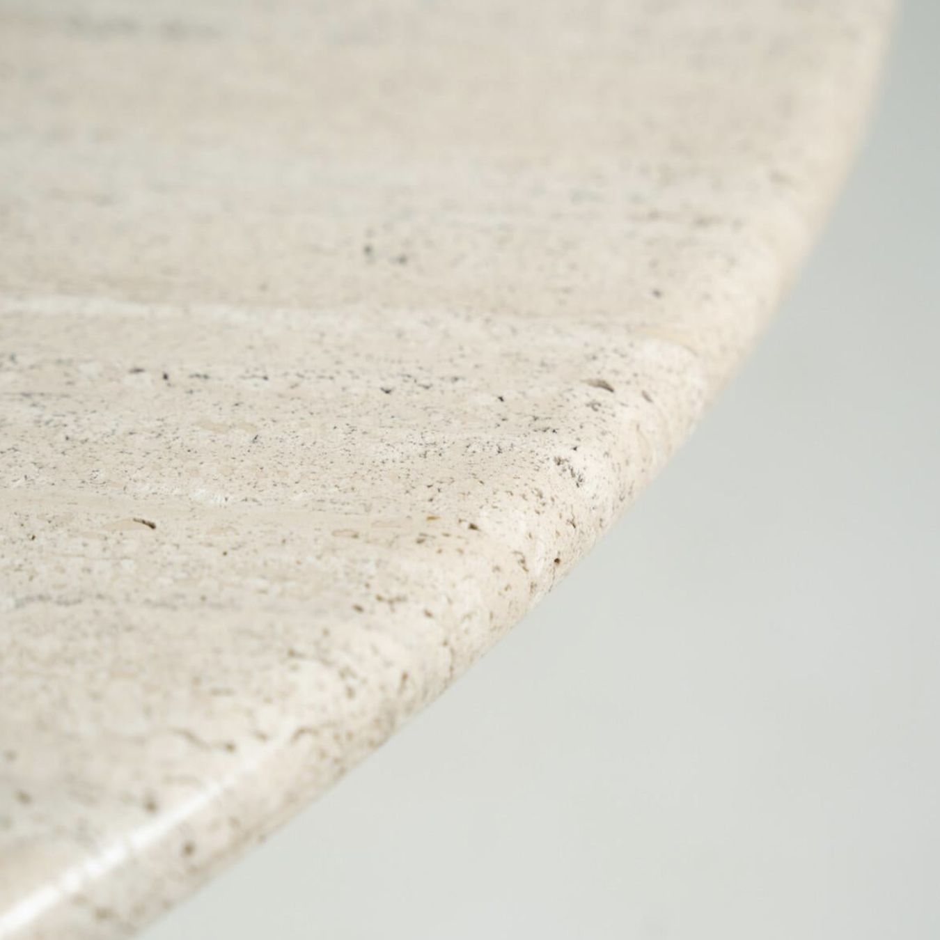 Mid Century Travertine Dining Table In Style Of Angelo Mangiarotti, Italy, 1970s photo 6410.0