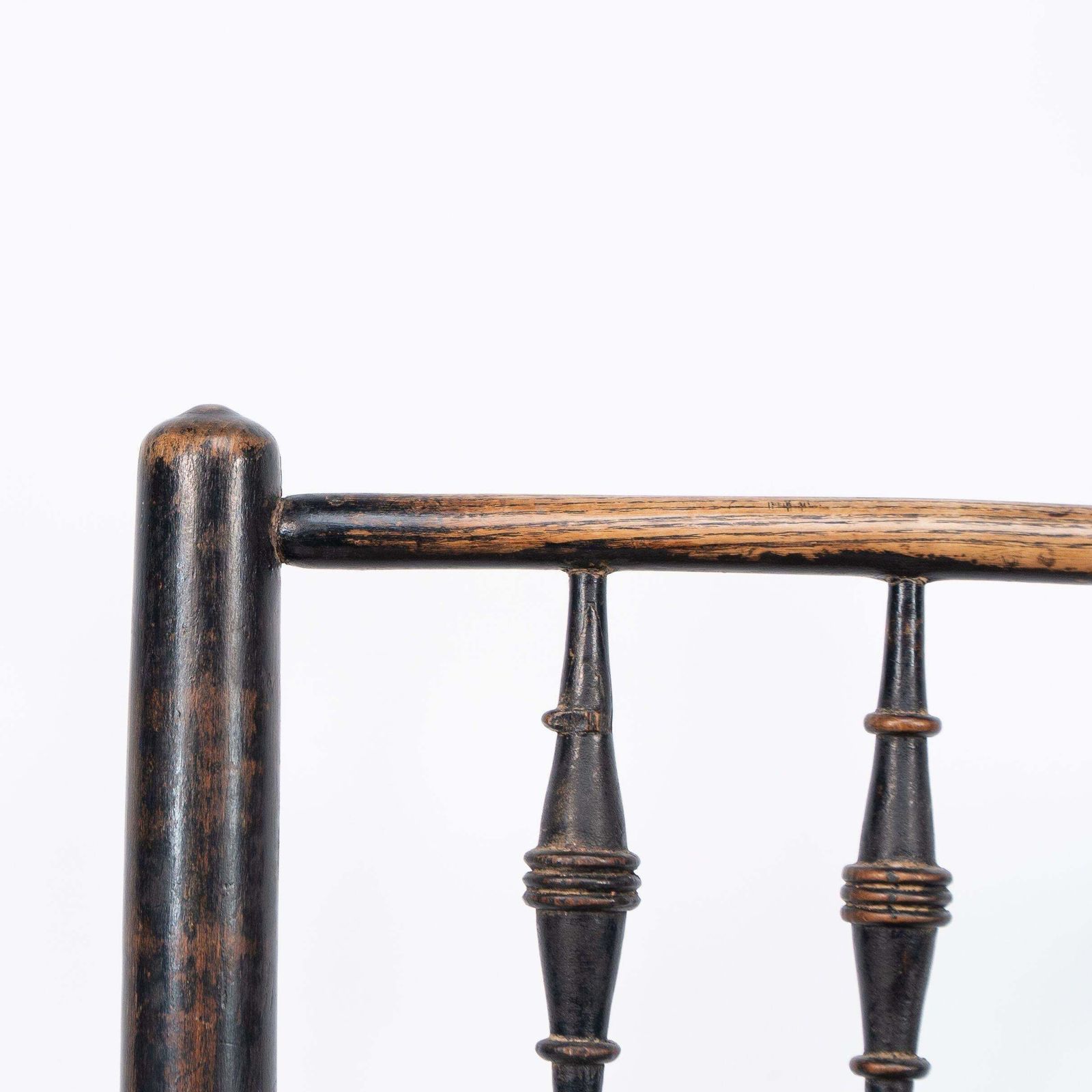 Attributed To Philip Webb Aesthetic Movement Original Rush Seat Sussex Chair photo vintage