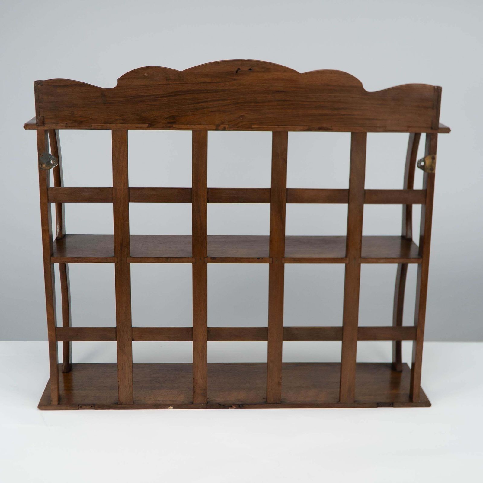 photo for sale W. R. Lethaby. A Cotswold School Arts And Crafts Walnut Waterfall Wall Shelf