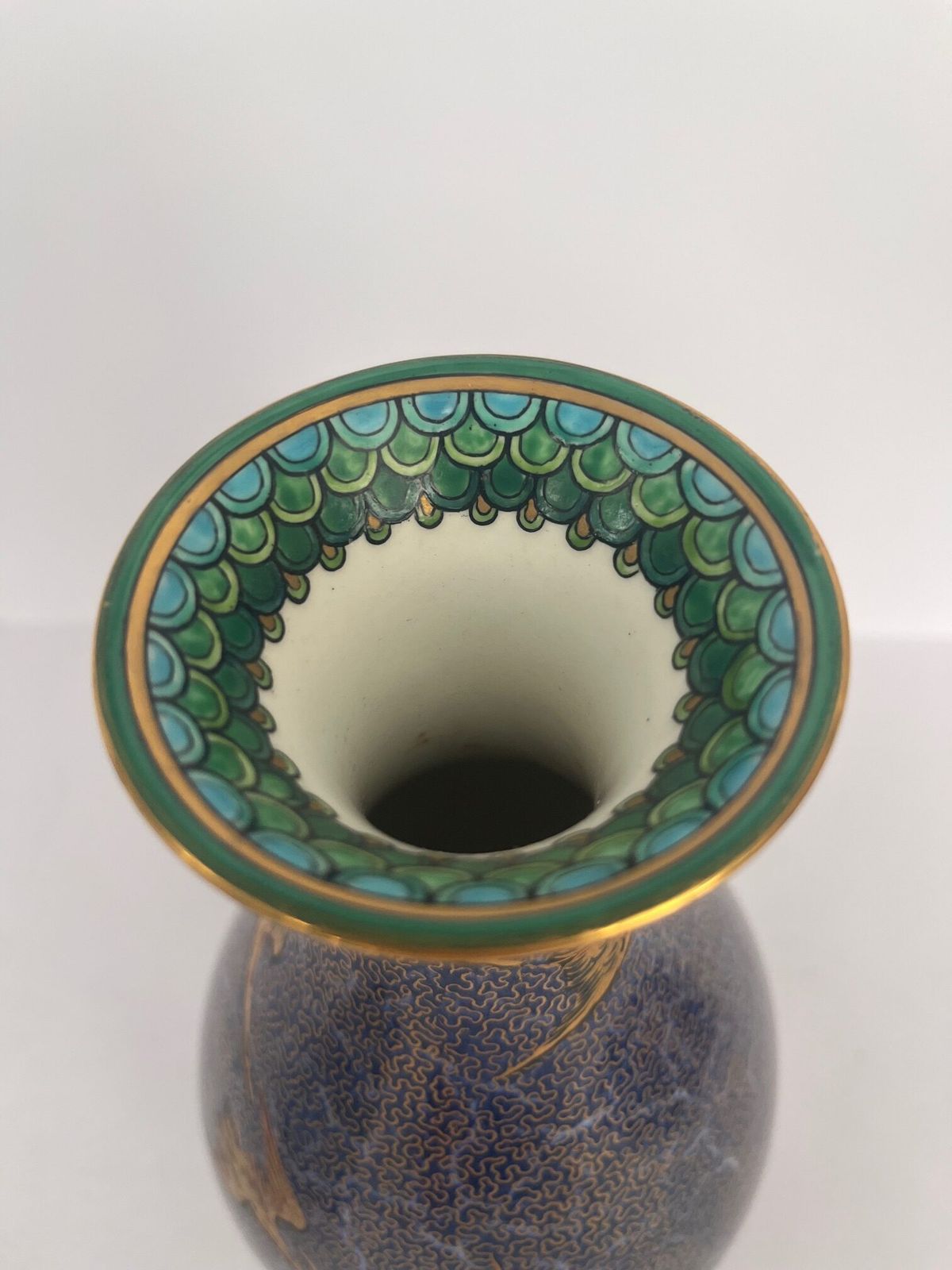 Wedgwood Fairyland Lustre Vase By Daisy Makeig Jones – “Flying Geese” Pattern (C. 1920s) photo furniture