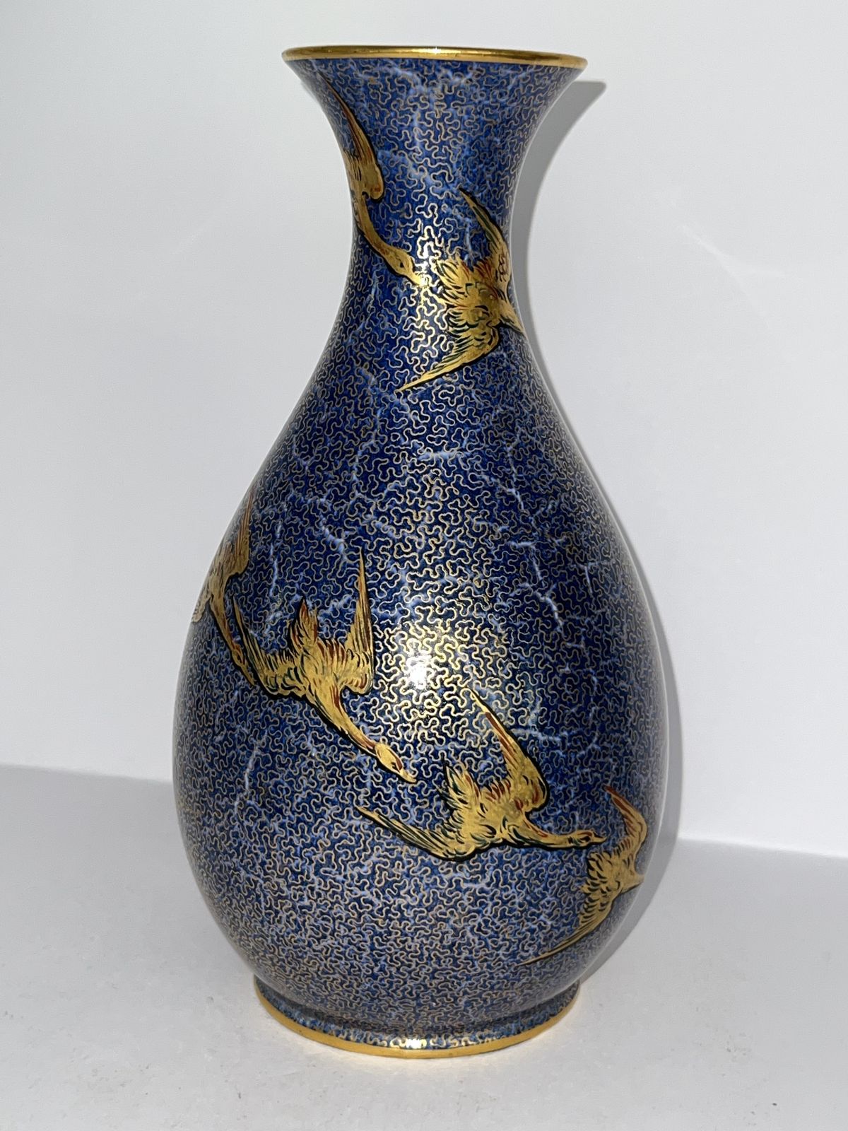 Wedgwood Fairyland Lustre Vase By Daisy Makeig Jones – “Flying Geese” Pattern (C. 1920s) photo 524.0