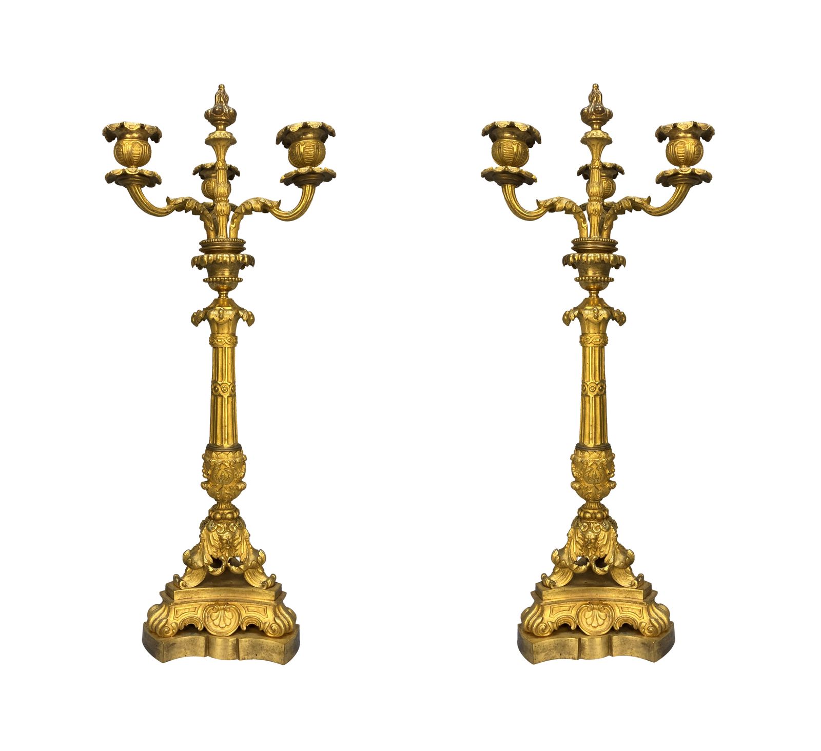 A Pair Of Fine Charles X Ormolu Candelabra