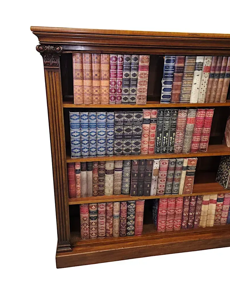 A Very Rare Early 19th Century William IV Large Open Bookcase photo vinterior