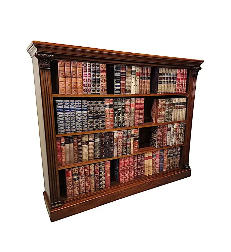 A Very Rare Early 19th Century William IV Large Open Bookcase photo buy