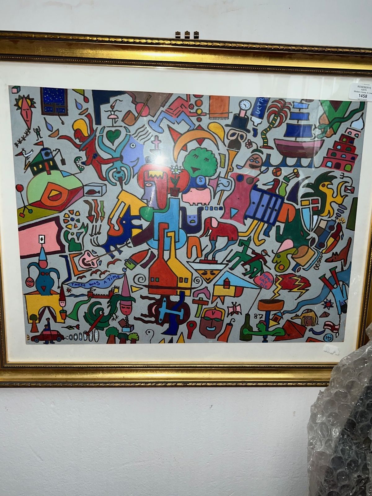 Kristian Haugen Johansen , There Was A Time, 1987 Gouache/Oil On Board. 36.50cm X 49.50cm photo for sale