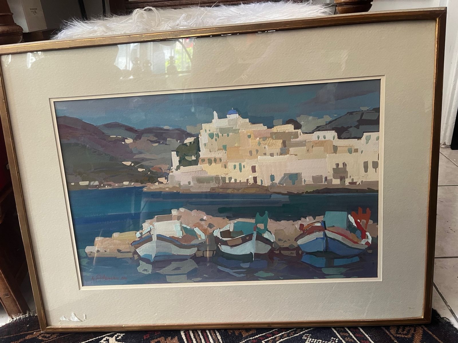 Paros – Painting By Pierre Bedros Aslanian photo furniture