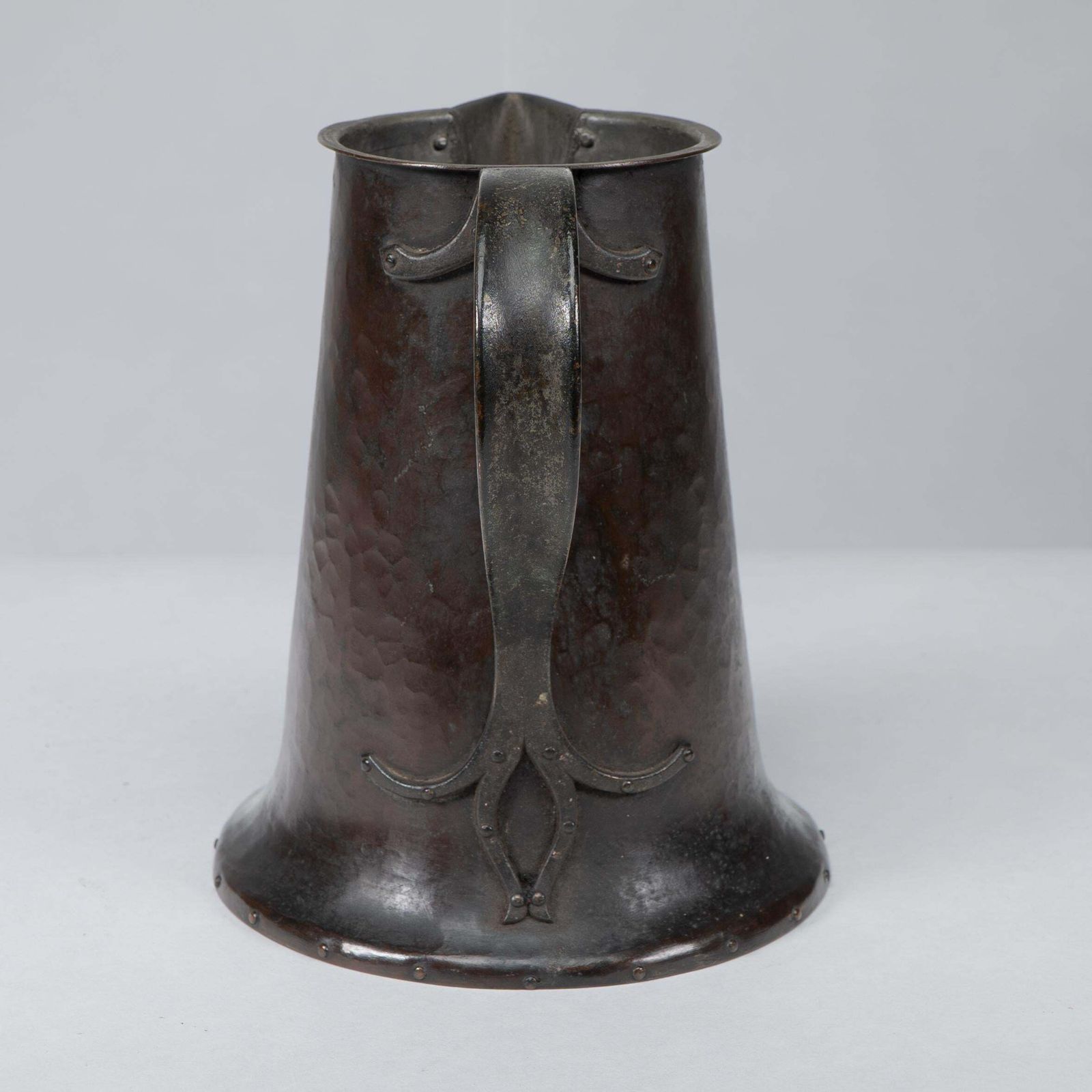 Arthur Dixon For The Bgh. An Arts & Crafts Hand Hammered Copper Jug photo 1800.0