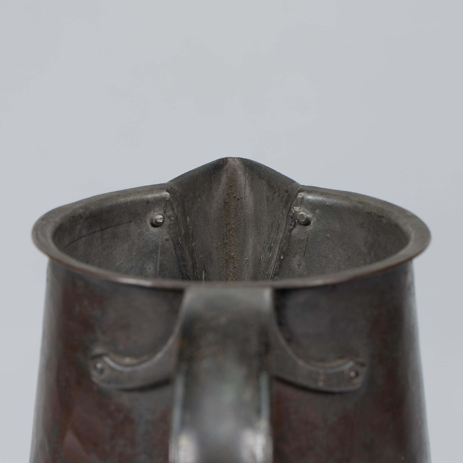 photo for sale Arthur Dixon For The Bgh. An Arts & Crafts Hand Hammered Copper Jug