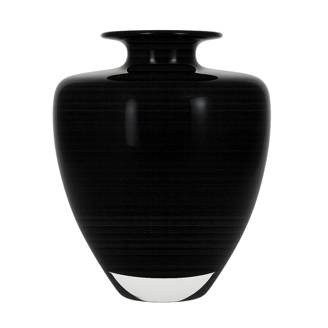Kosta Boda Black Art Glass Vase By Kjell Engman