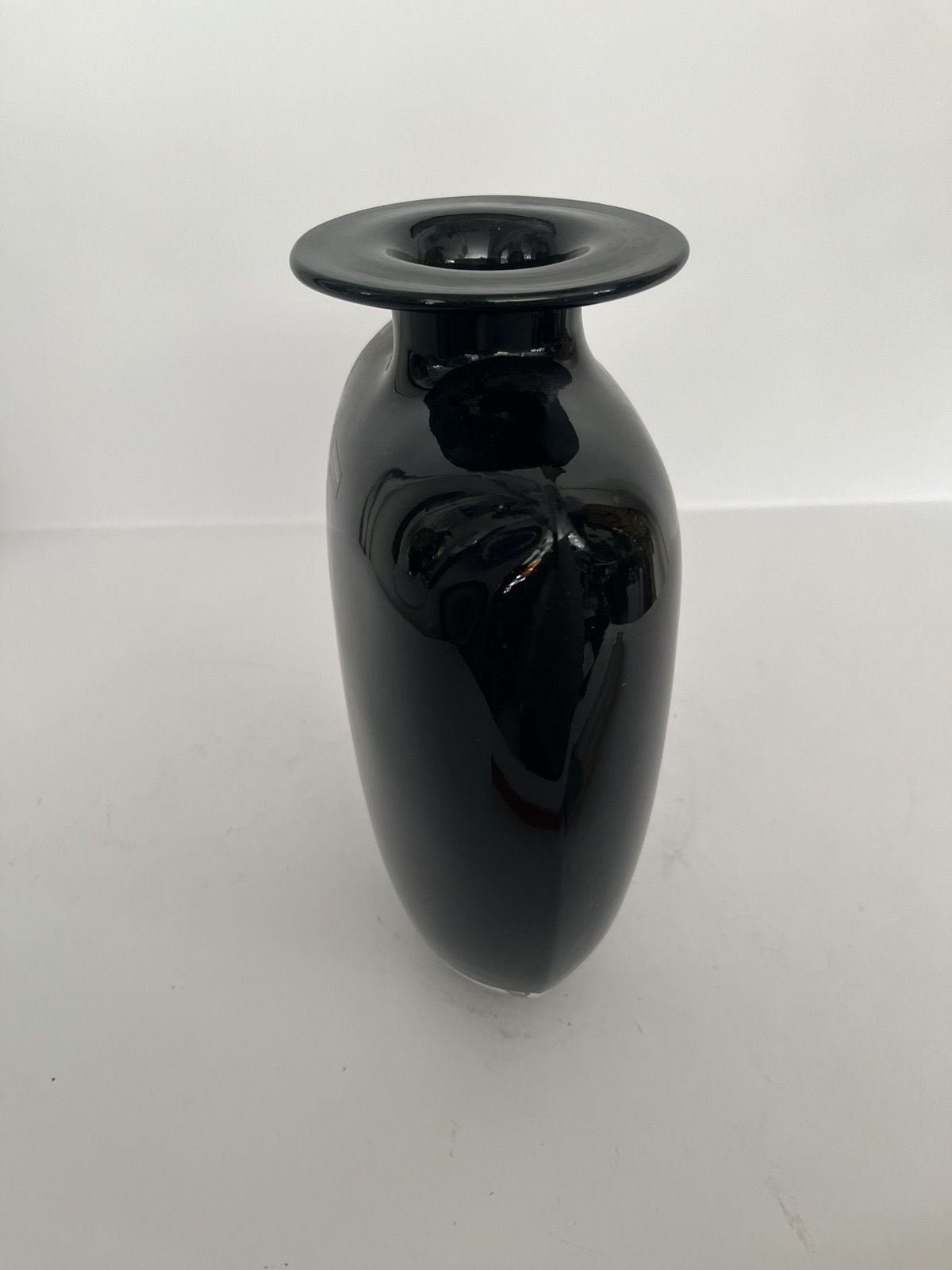 Kosta Boda Black Art Glass Vase By Kjell Engman photo Home Decor