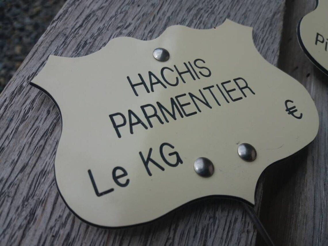 Vintage French Food Labels: Butcher Deli Charcuterie Signs, Set Of 5 photo Home Decor