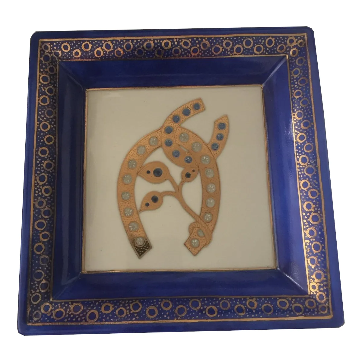 Vide Poche Custom Made Hand Painted Porcelain Gift 18×18