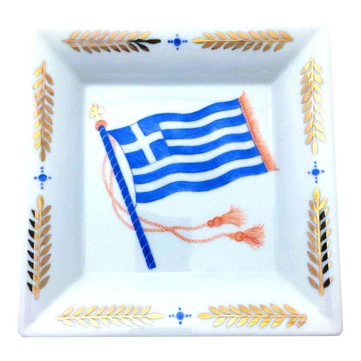 Vide Poche Custom Made Hand Painted Porcelain Gift 18×18 photo furniture