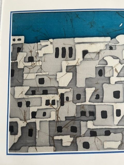 “Labyrinth Of Light” – Silk Painting By Anthi, 1990’s photo Art