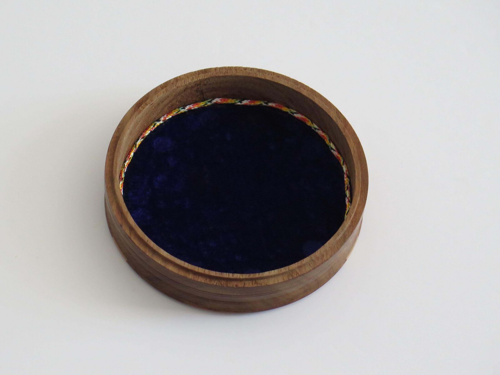 Home Decor Miniature Travelling Chess Set Game Inlaid Walnut Box Handmade, Circa 1930's photo