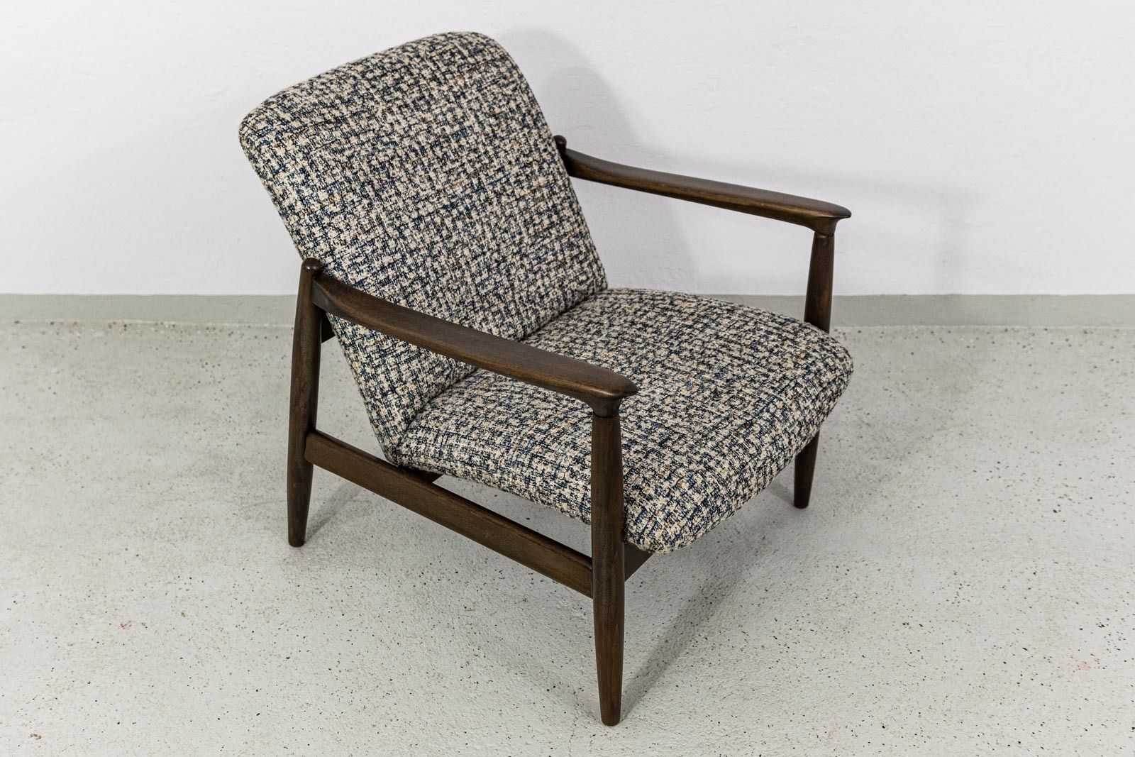 photo for sale Mid Century Modern Fauteuil Van Edmund Homa, Gfm, Polen, Jaren 1960