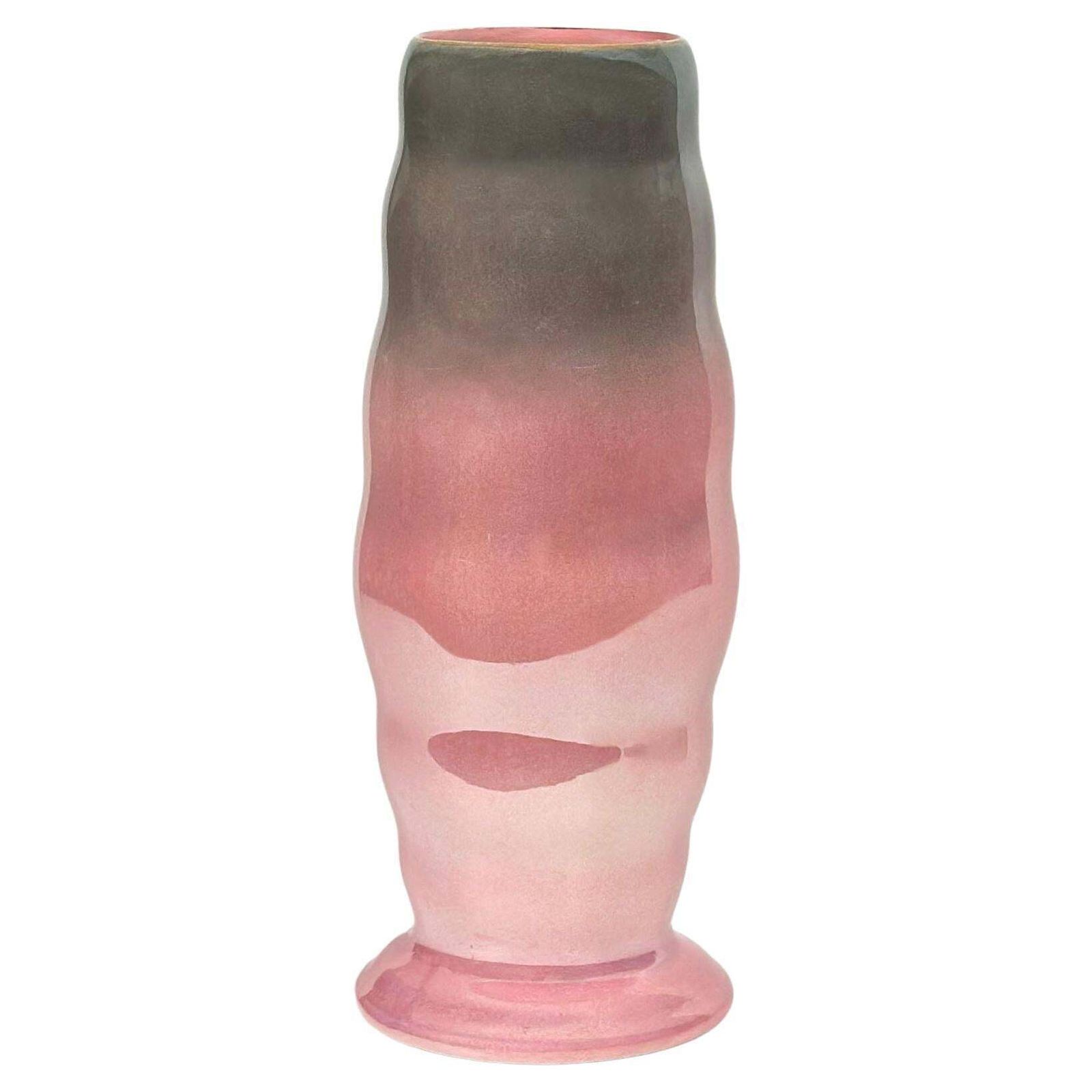 Pink Art Deco Lustre Ware Vase By Maling, England, 1930s
