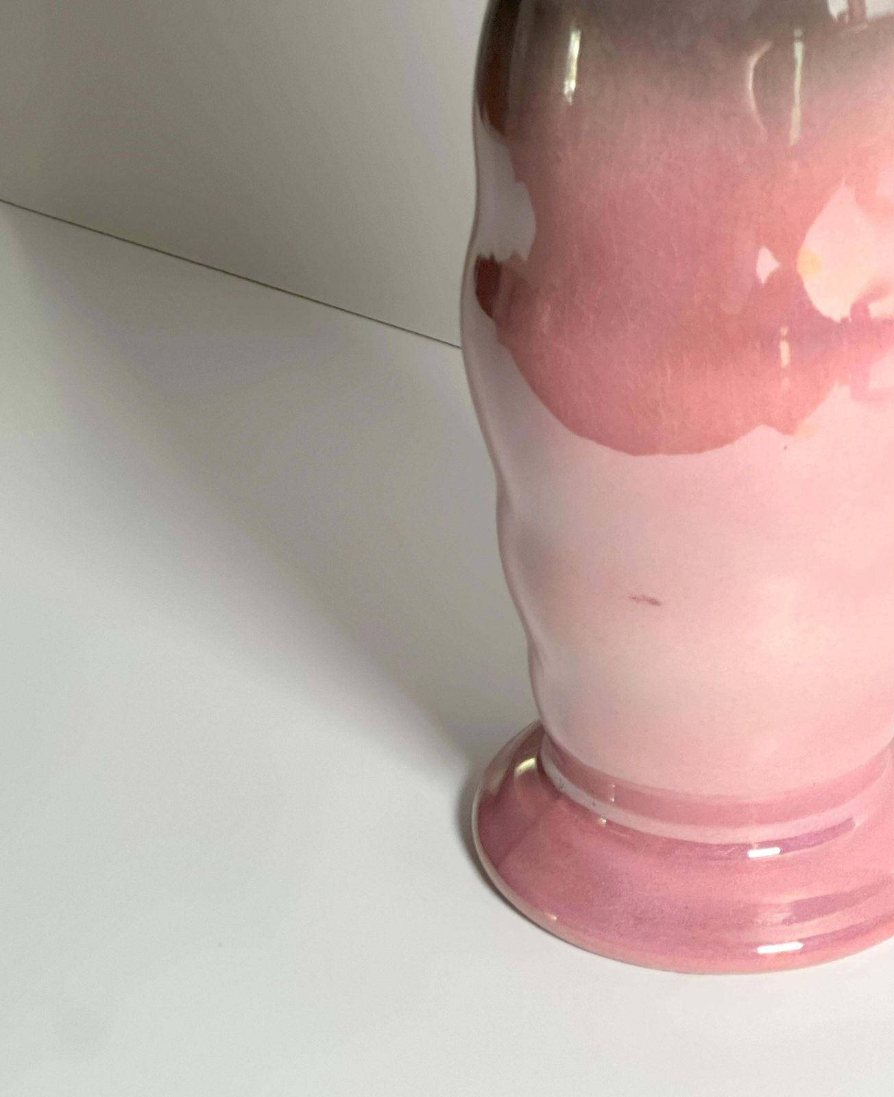 Pink Art Deco Lustre Ware Vase By Maling, England, 1930s photo vinterior