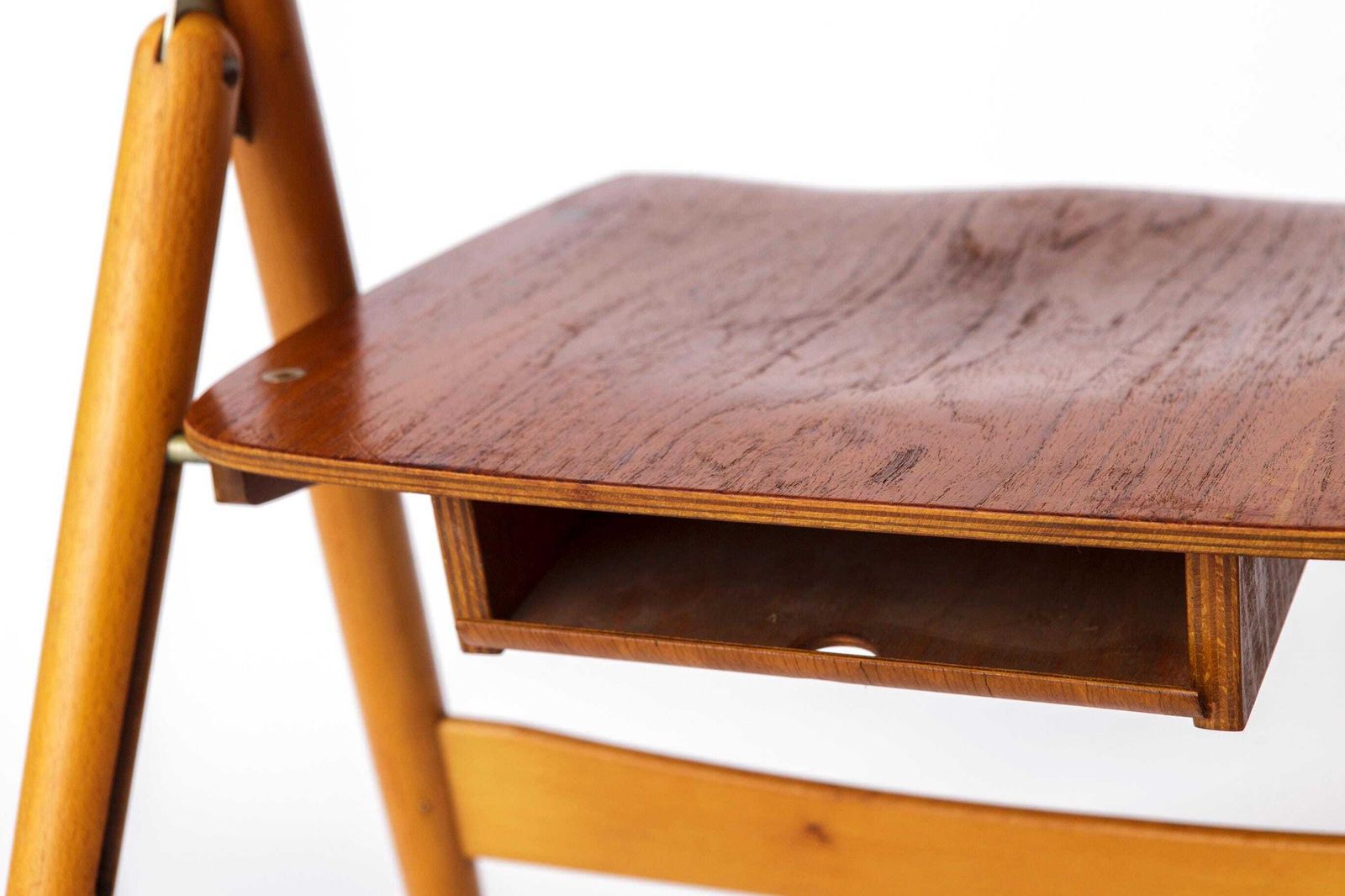 photo furniture 1 Of 10 Egon Eiermann Se18 Folding Chair, 1950s Wilde + Spieth, Vintage Mid Century Beech Dining Chair, German Design