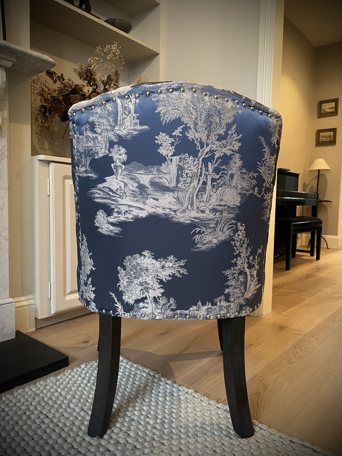 Original Valery Blue Toile Chair photo furniture