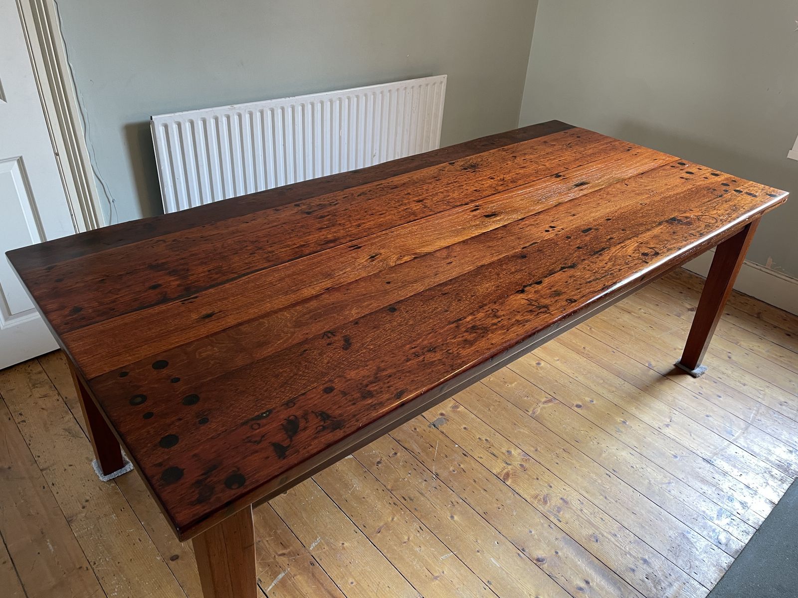Beautiful Australian Jarrah Wood Dining Room / Boardroom Table. 2.2m X 1.01m