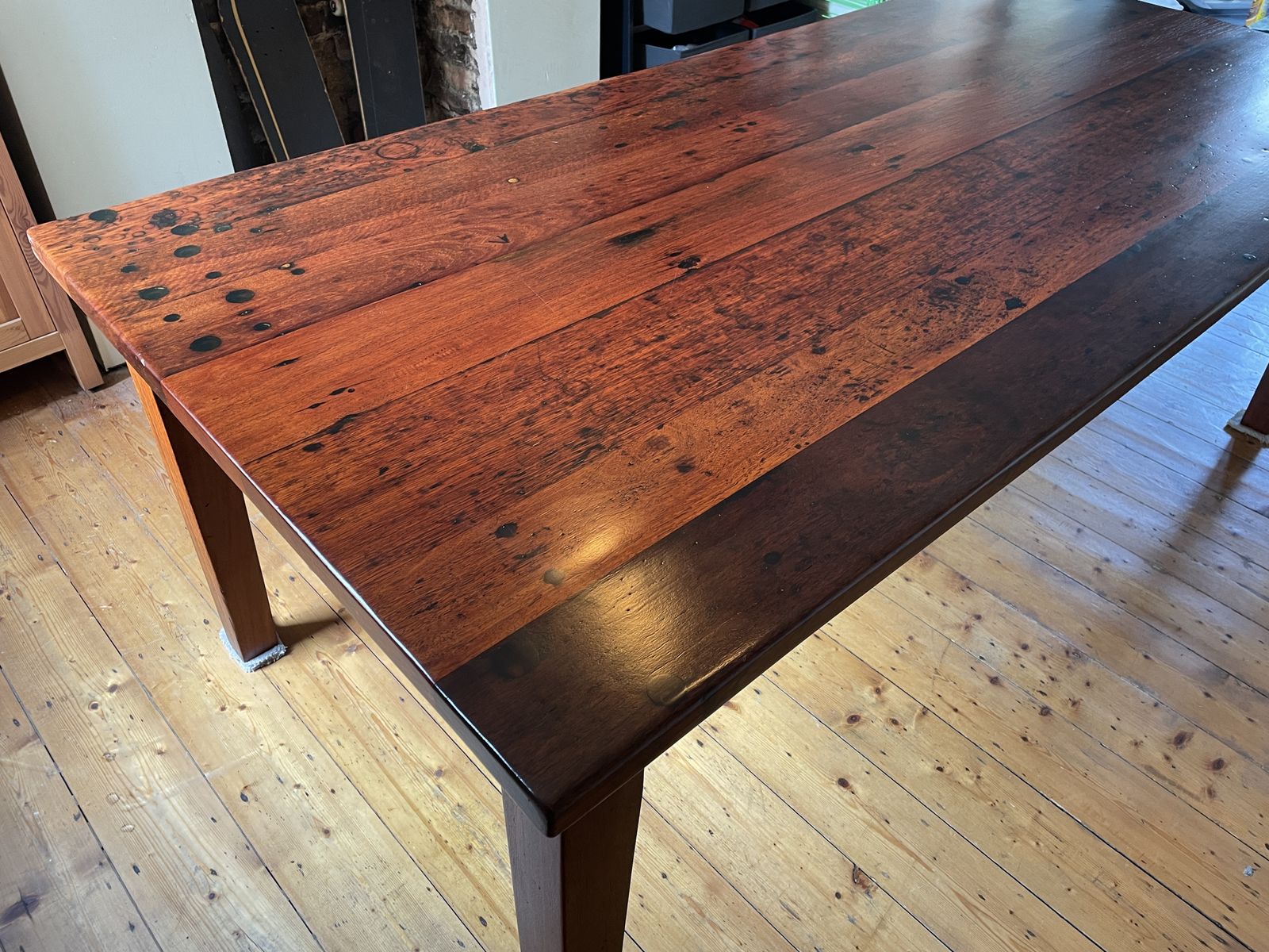 photo for sale Beautiful Australian Jarrah Wood Dining Room / Boardroom Table. 2.2m X 1.01m