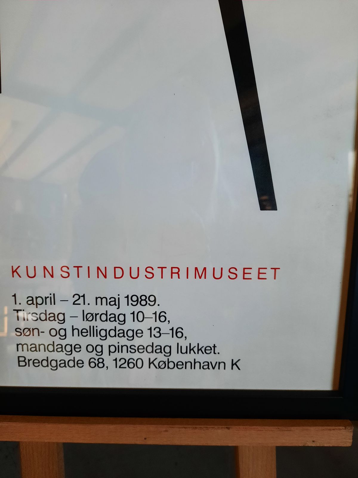 Original Poster From The Hans Wegner Exhibition  Dated 1989   Professionally Framed Behind Glass photo furniture
