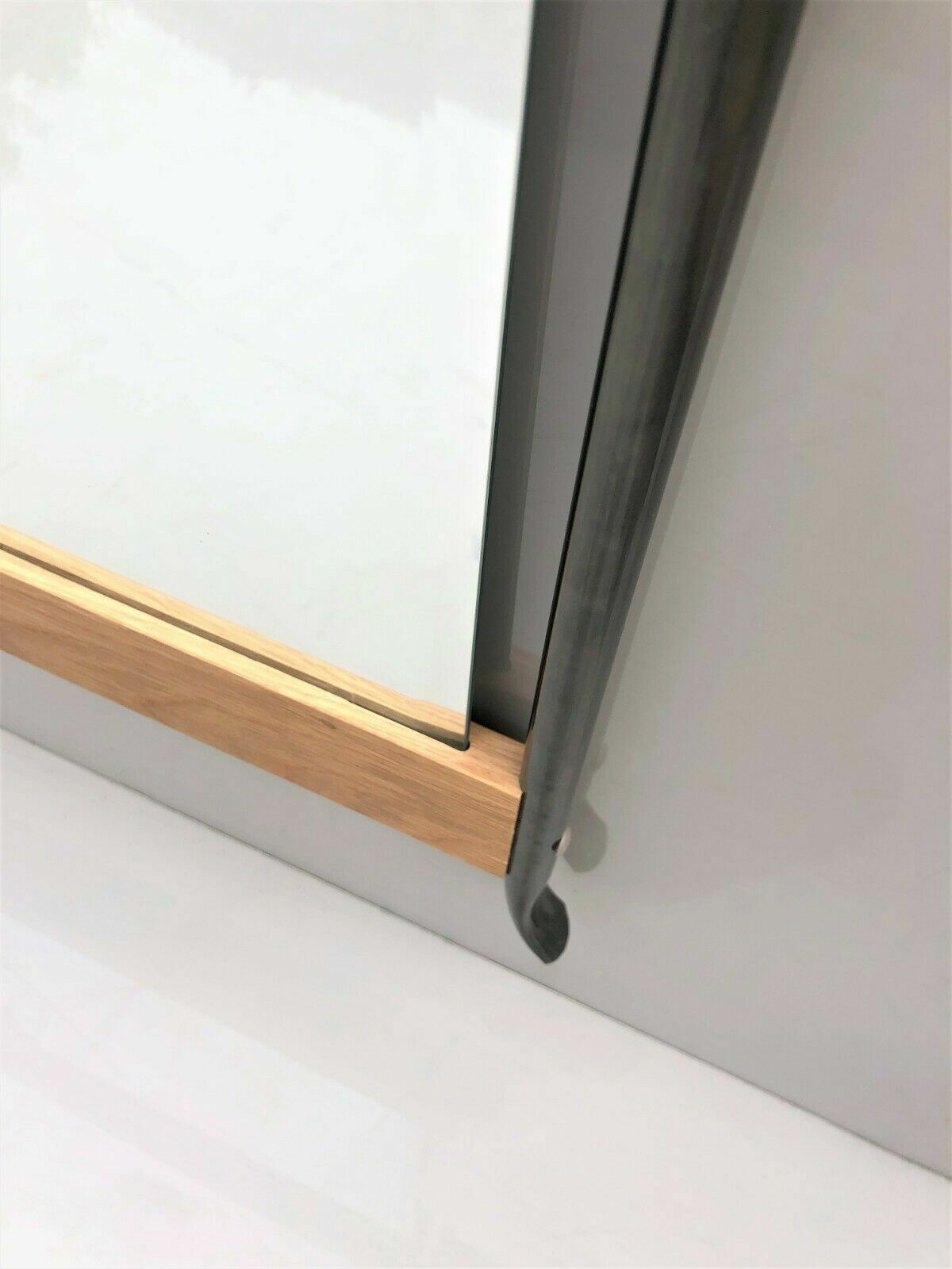 Mirror In Oak Metal By Sb Nord Troja Swedish Vintage Design Hallway photo vinterior
