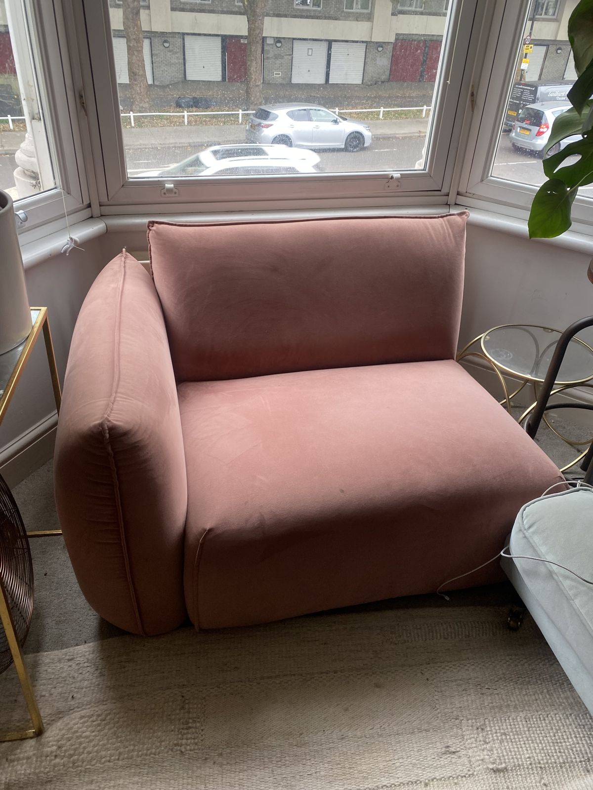 3 `Seater Blush Pink Sofa photo for sale
