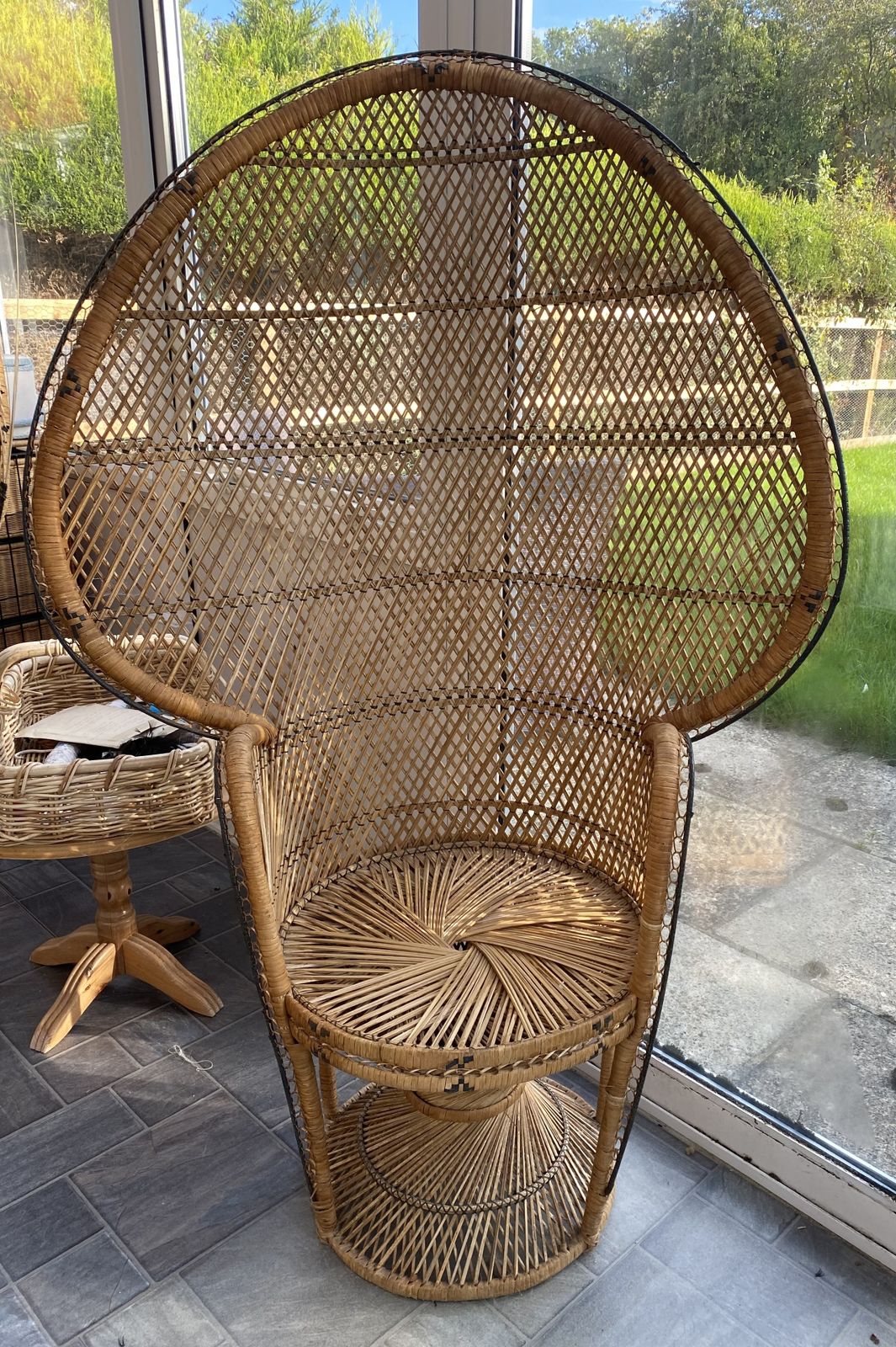 Vintage Peacock Chair