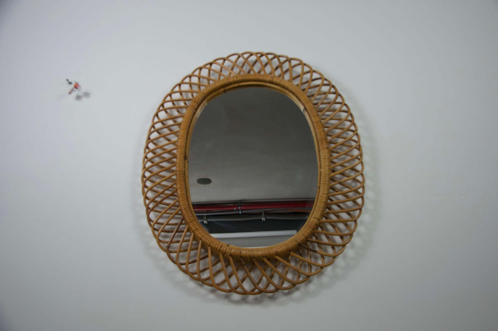 Midcentury Italian Bamboo Mirror, Italy, 1960s photo furniture