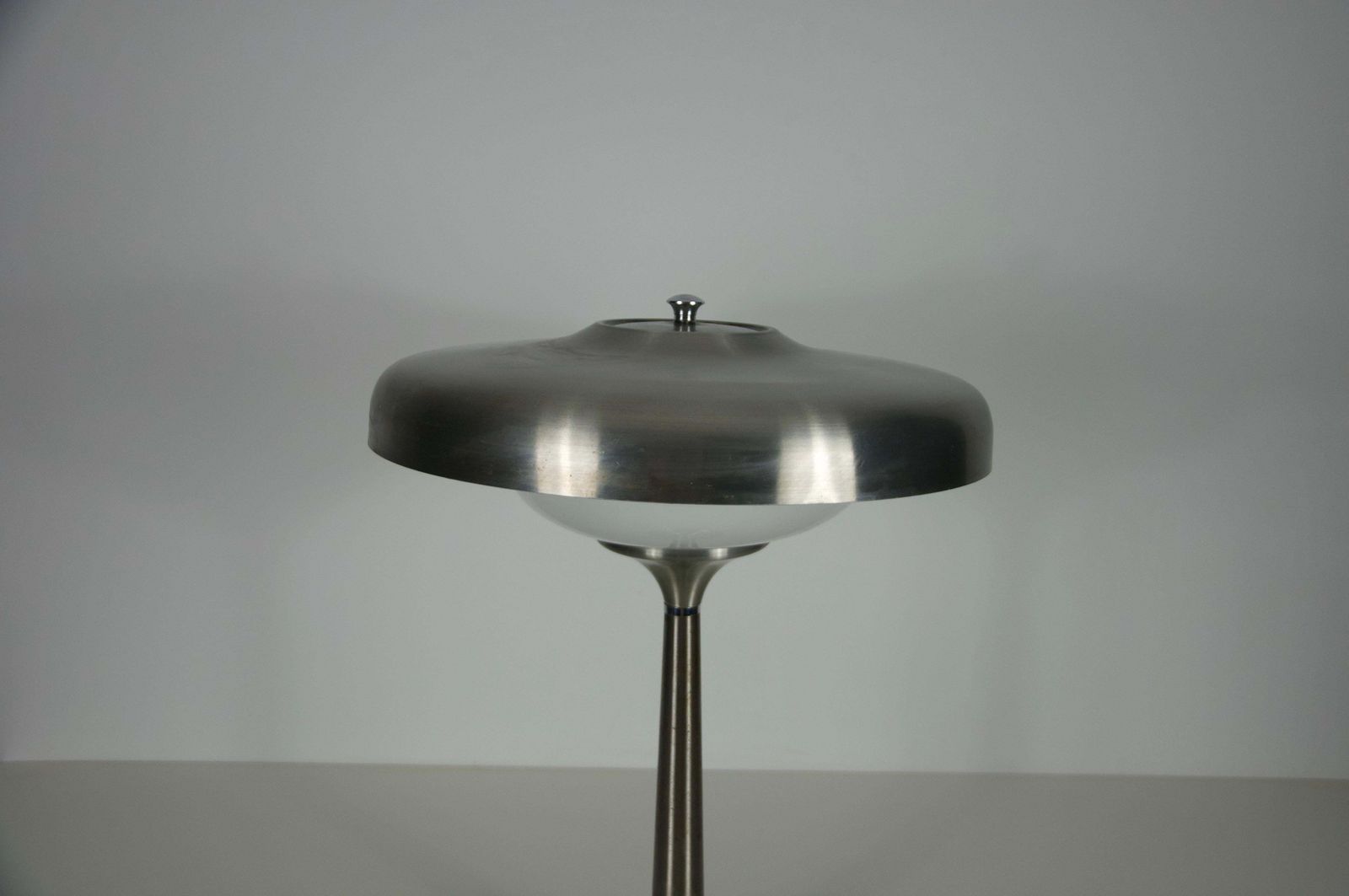 Mid Century Italian Metal And Glass Table Lamp, 1960s photo 686.0