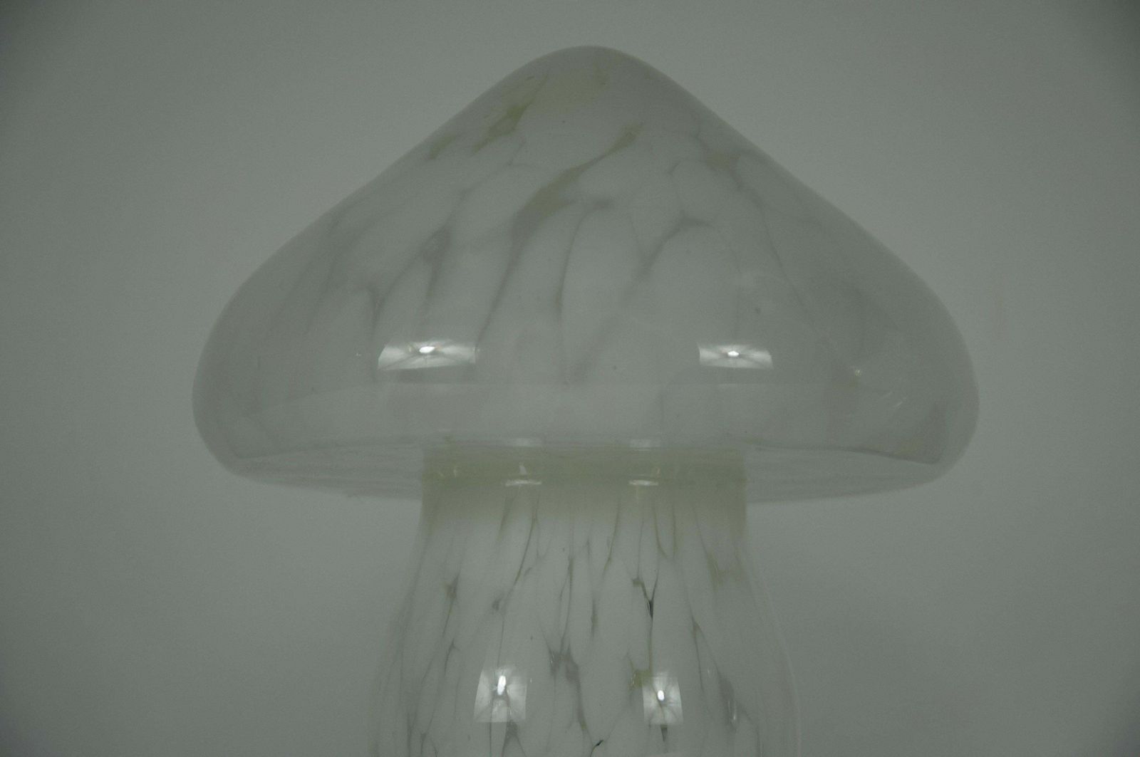 Pair Of Glass Mushroom Table Lamps By Limburg, Germany, 1970s photo buy