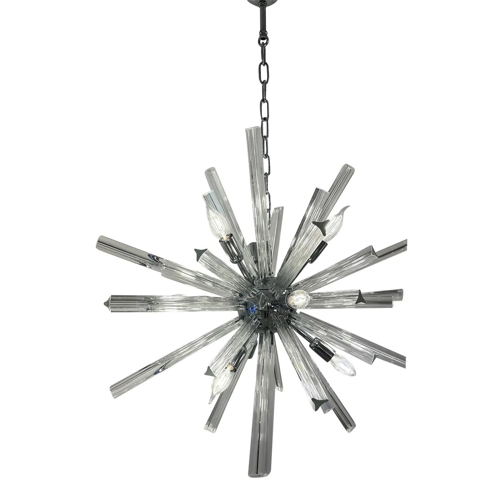 Sputnik “Triedro” Murano Glass Chandelier In Venini Style