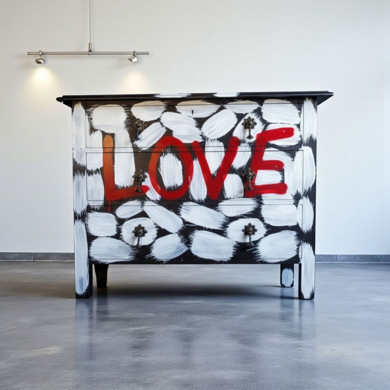 Graffiti Chests Of Drawers, Painted To Order Using Quality Vintage Items