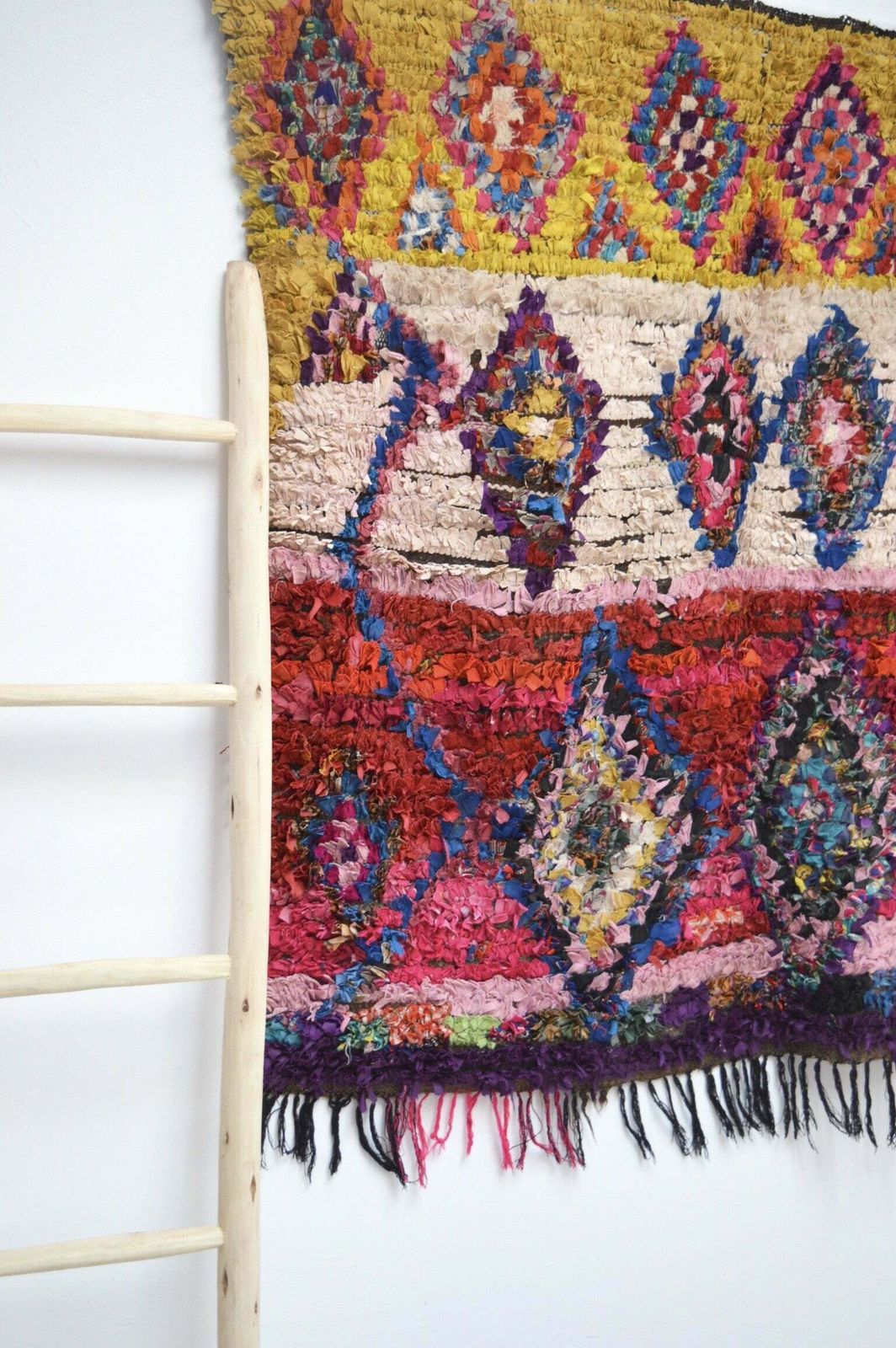 Vintage Boucherouite Rug, Mid 20th Century photo furniture