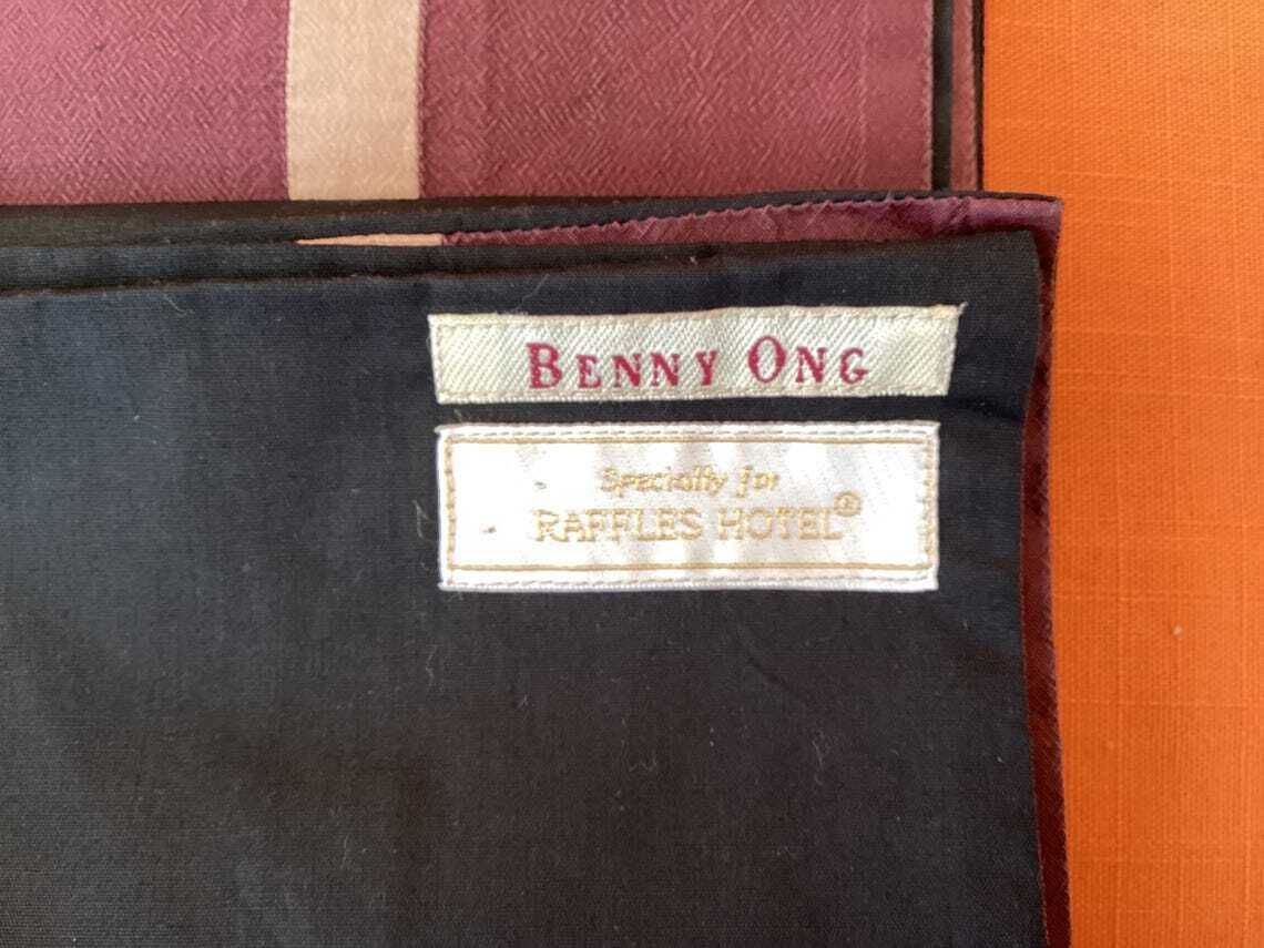 Benny Ong Designer Place Mats Specially Made For Raffles Hotel (Set Of 6) Designer Table Linen photo Textiles