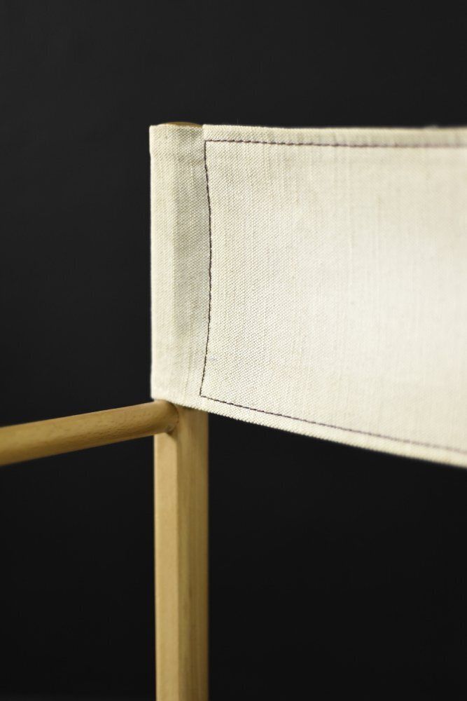 photo buy Mid Century Scandinavian Modern Beech & Canvas Safari Directors Chairs, 1960s, Set Of 2