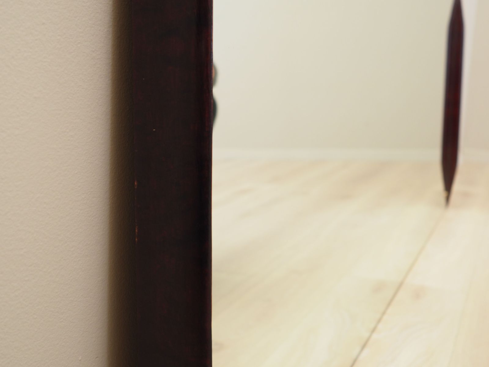 Mirror In Mahogany Frame, Italian Design, 1970s, Production: Italy photo Home Decor