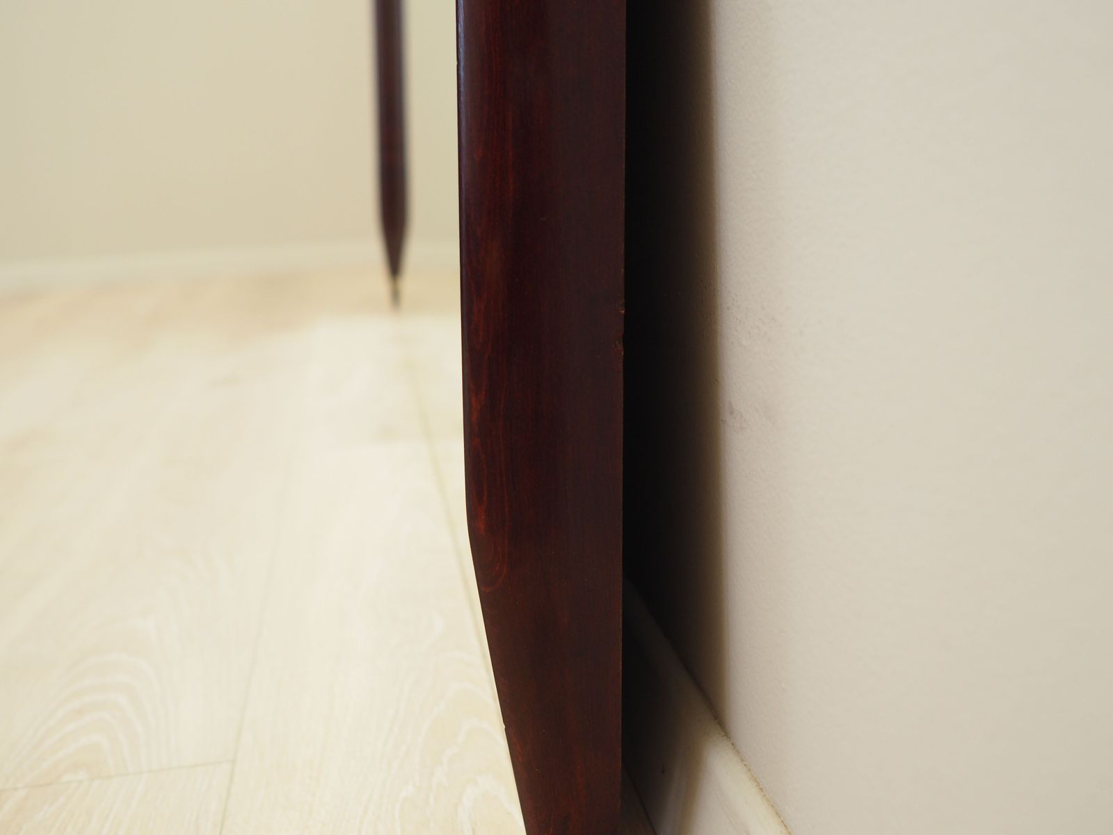 Mirror In Mahogany Frame, Italian Design, 1970s, Production: Italy photo vintage