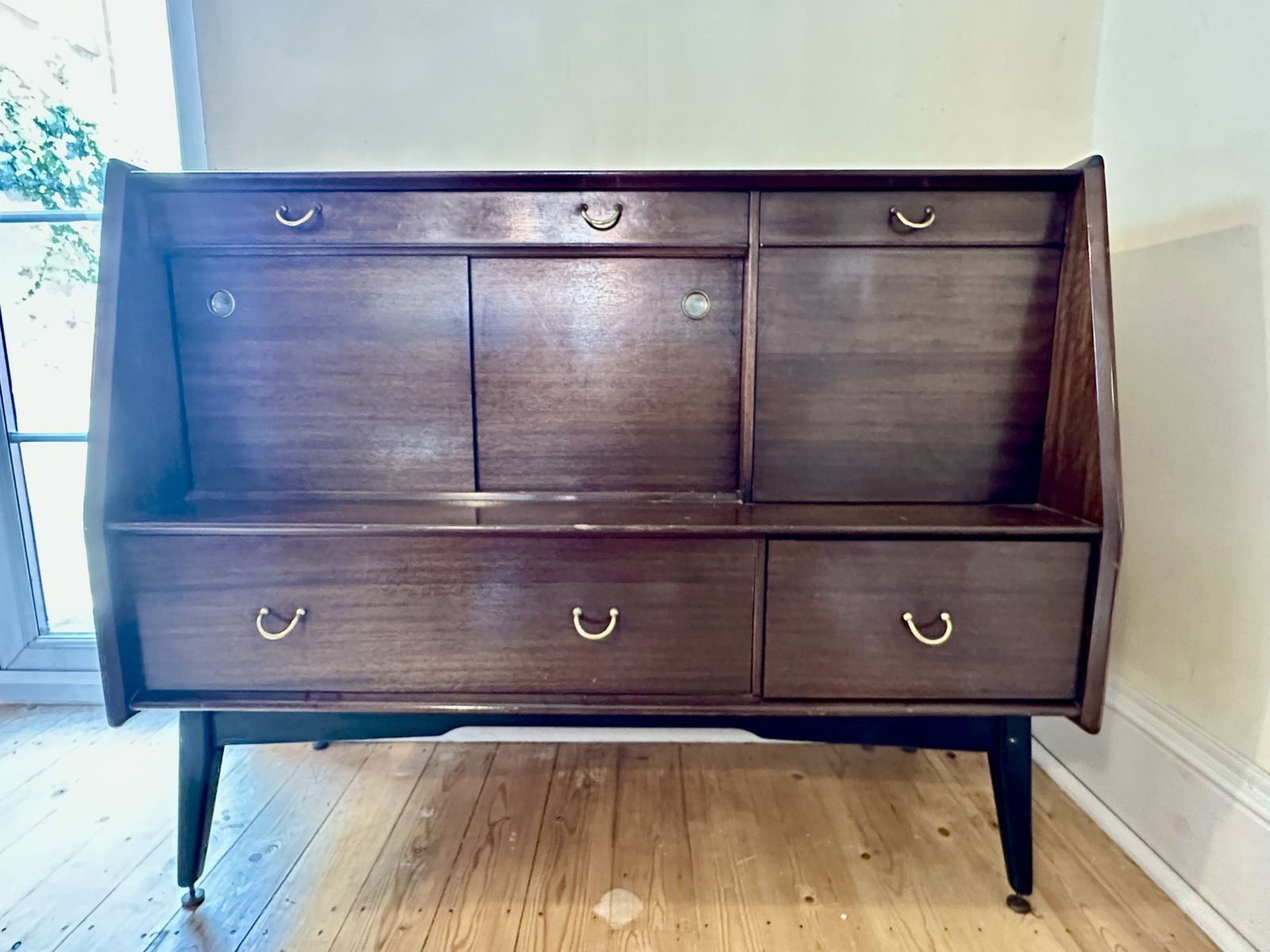 Share G Plan Tola Mid Century Sideboard   Rare Matched Tola Doors Instead Of Black