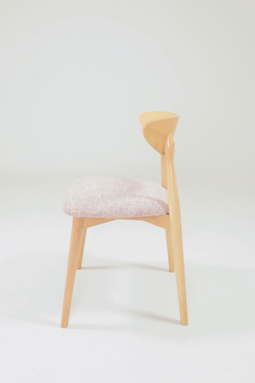 Light Pink Set Of 6 Scandinavian Design Dining Chairs Natural Wood photo 1199.0