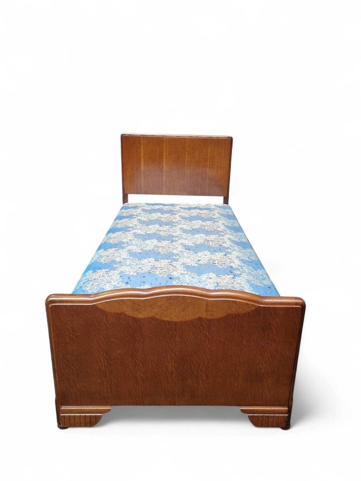 Vintage Harris Lebus Oak Single Bed / C.1930–1940 / Free Delivery photo vintage