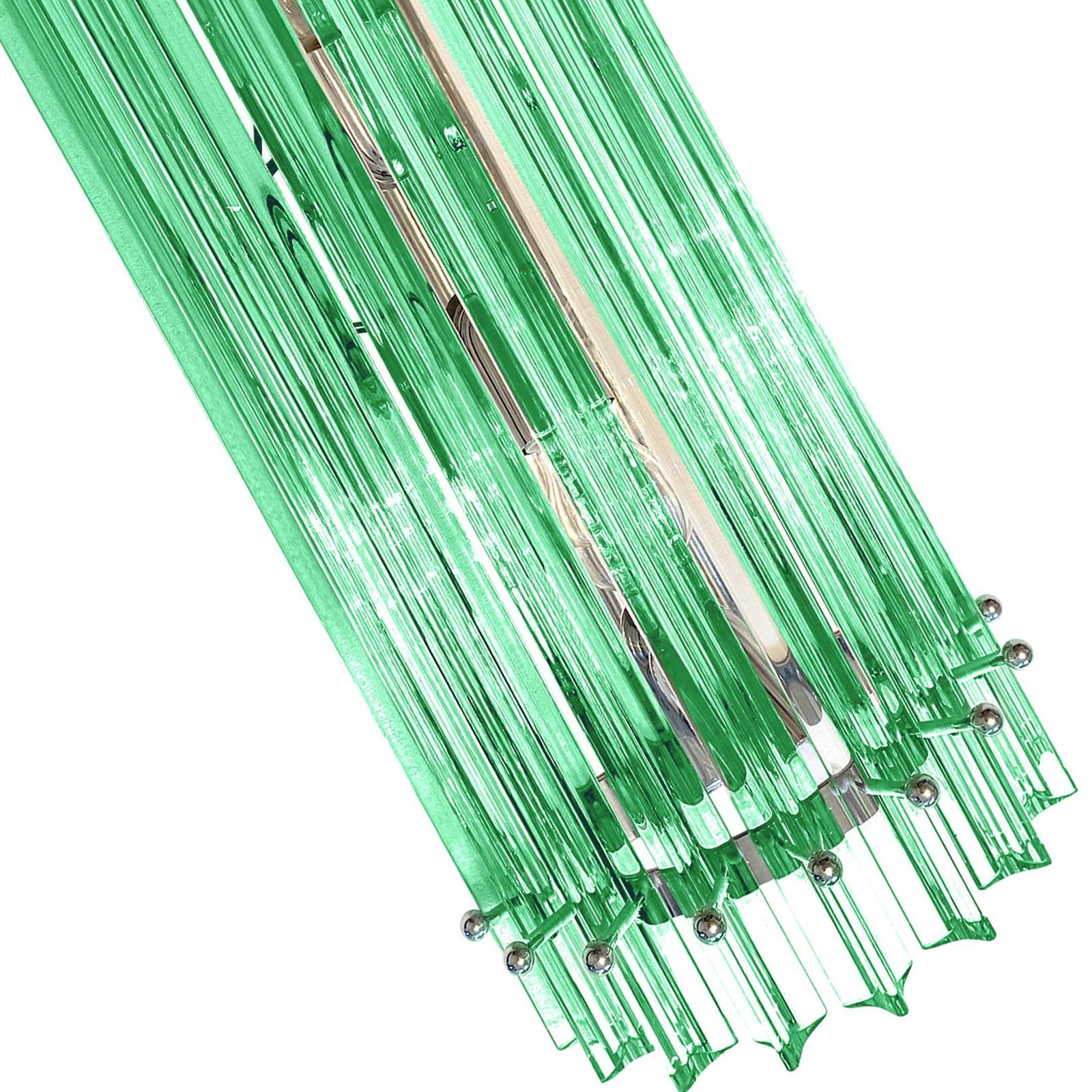 photo furniture Set Of Two Contemporary Green Wather Triedro Murano Glass Wall Sconce