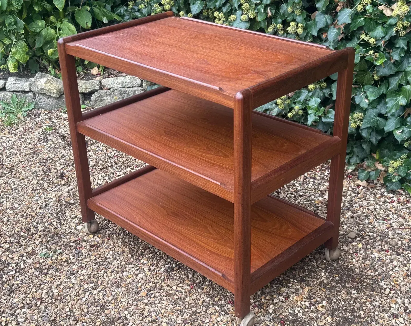 Vintage Danish Mid Century Drinks Trolley Bar Cart photo Furniture