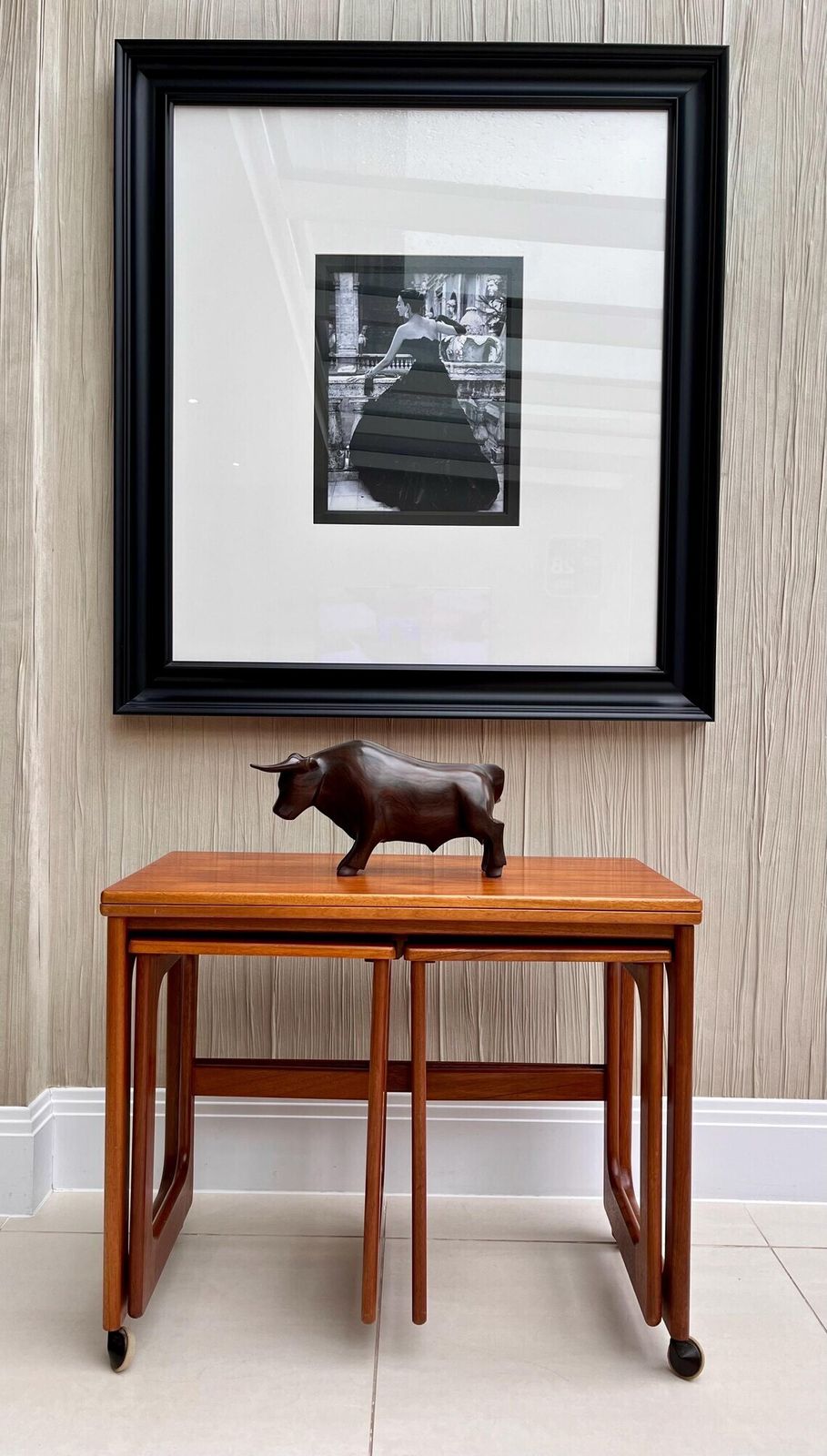 photo for sale McIntosh Metamorphic Teak Nest Of 3 Tables – Mid Century Extending Coffee Table With Fold Out Top (C.1960s, Scotland)
