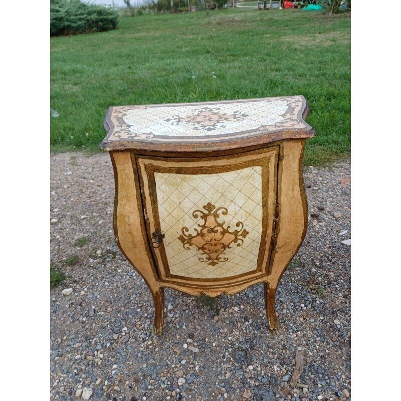 Ventru Bedside Cabinet In Gilded Wood + Shelf photo furniture