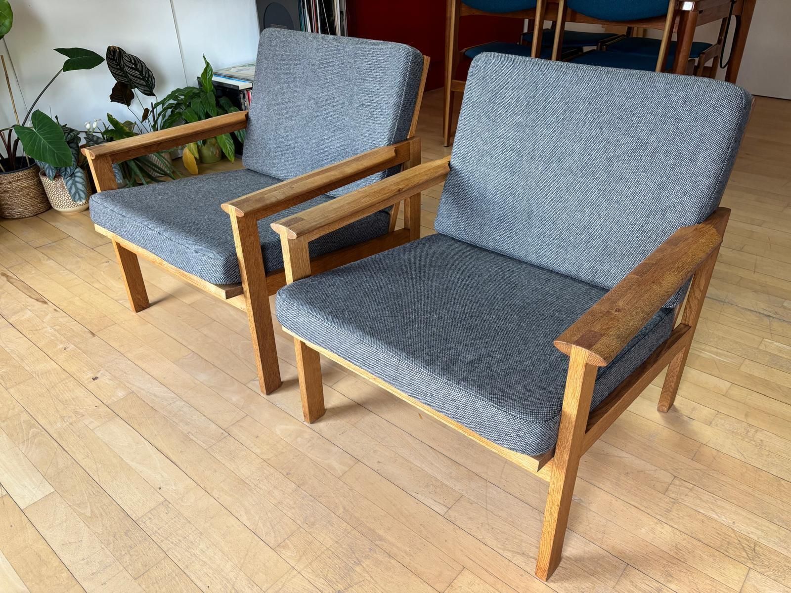 Illum Wikkelsø Capella Lounge Chairs Pair (Oak) photo for sale