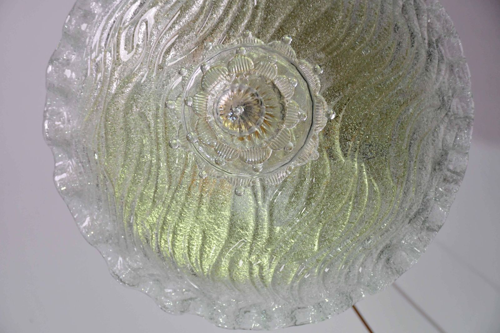 photo vinterior "The Crown" Charming Italian Murano Glass Ceiling Fixture, Murano, 1970